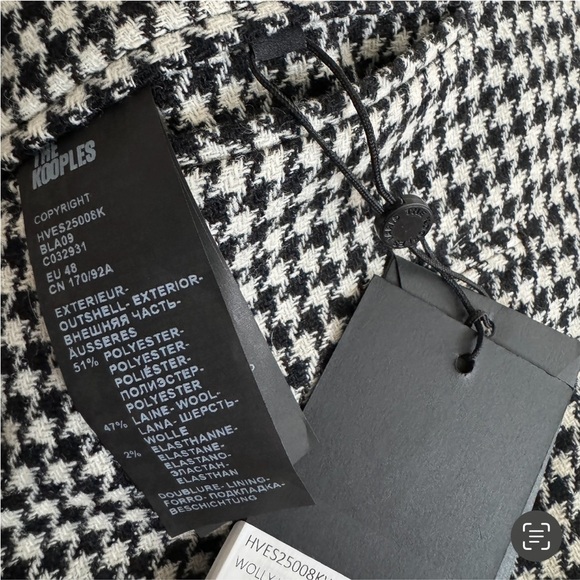 The Kooples Micro Houndstooth
Wool-Blend Blazer NEW - Picture 7 of 16